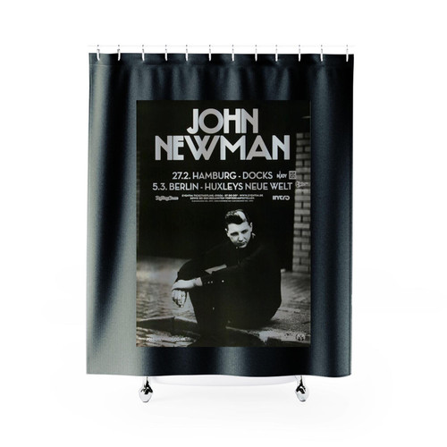 John Newman Sign Your Name Hamburg & Berlin 2014 Shower Curtains John Newman Sign Your Name Hamburg & Berlin 2014 Shower Curtains