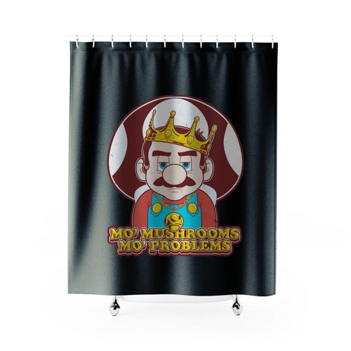 Super Mario No Mushrooms No Problems Shower Curtains