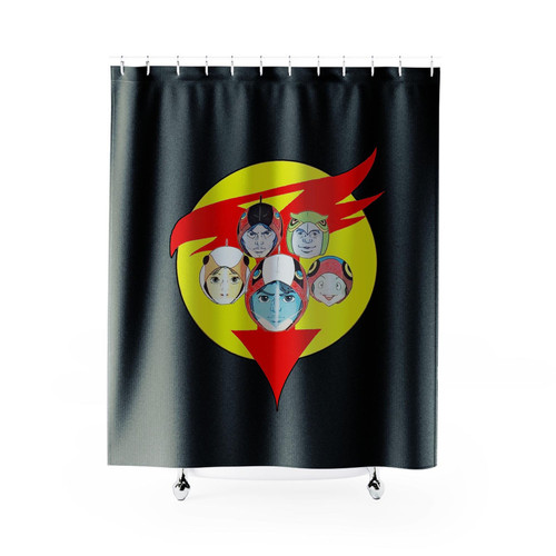 Battle Of The Planets Aka Gatchaman Team Shower Curtains