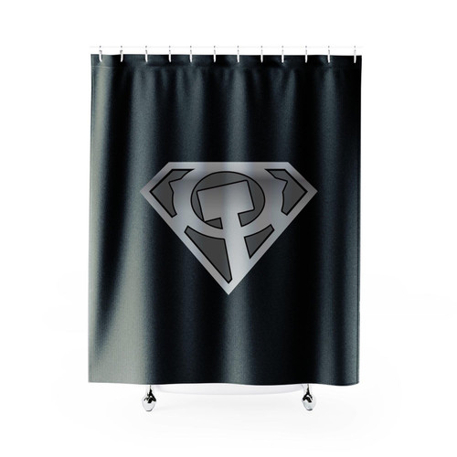Supergirl Red Daughter Logo Steel Shower Curtains