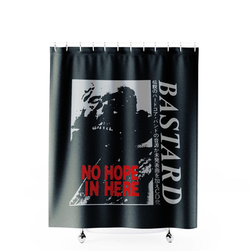 Bastard No Hope In Here Japanese Crust Punk Shower Curtains