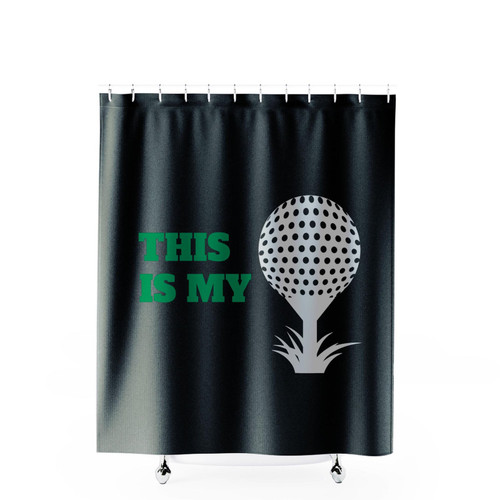 This Is My Golfer Golfing Shower Curtains