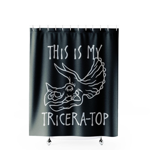 This Is My Triceratops Shower Curtains