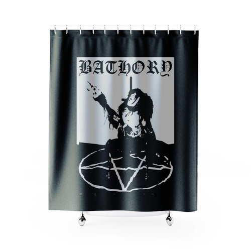 Bathory Black Metal Shower Curtains
