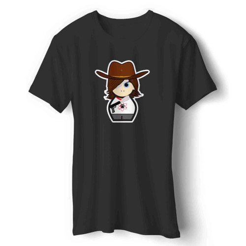 The Walking Dead Twd Character Carl Grimes Cartoon Man's T-Shirt The Walking Dead Twd Character Carl Grimes Cartoon Man's T-Shirt
