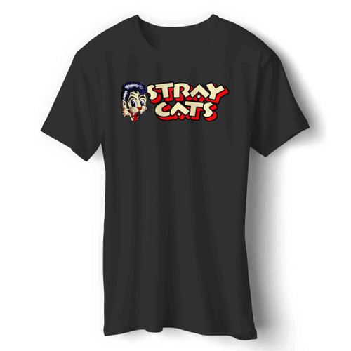 Stray Cat Logo Man's T-Shirt