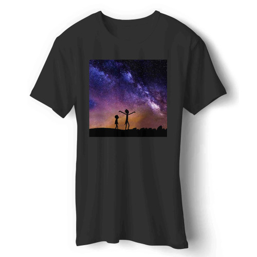 Rick And Morty In Space Galaxy Man's T-Shirt