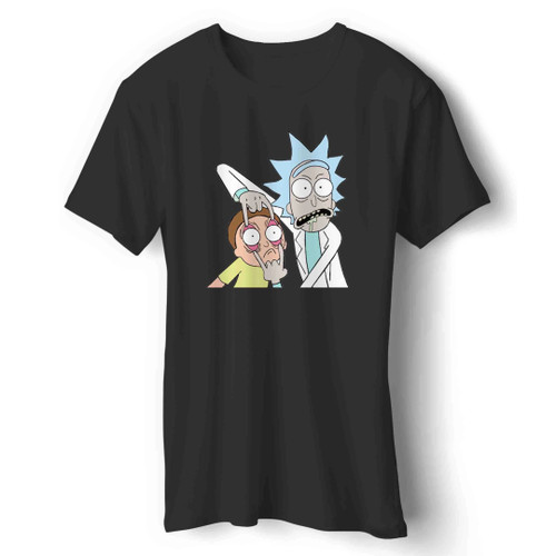 Rick And Morty Science Characters Cartoon Cinema Anime Funny Man's T-Shirt