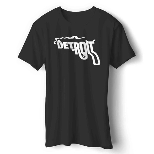 Detroit Smoking Downtown Pistol Crime Man's T-Shirt