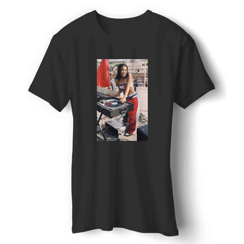 Aaliyah Dj Tommy Hilfiger Rock The Boat 1998 Man's T-Shirt