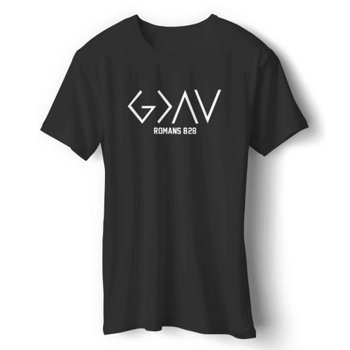 God Is Greater Than The Highs And Lows Christian God Is Greater Scripture Jesus Man's T-Shirt
