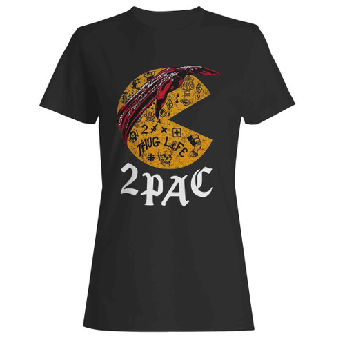 2pac Pac Man Funny Woman's T-Shirt