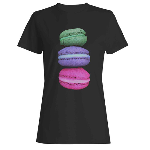3 Macaroons French Cookie Woman's T-Shirt