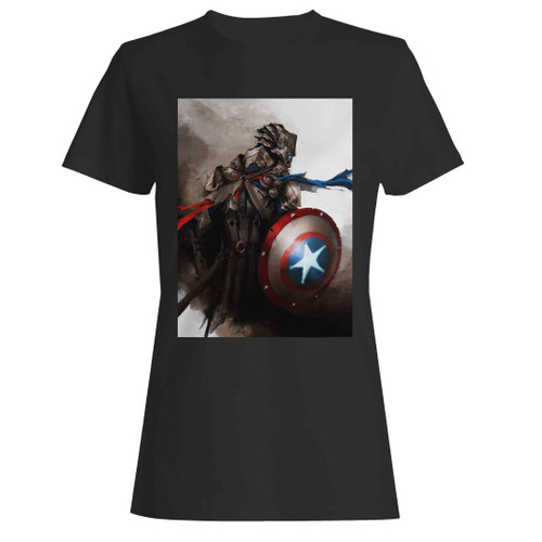 Captain America Superhero Woman's T-Shirt