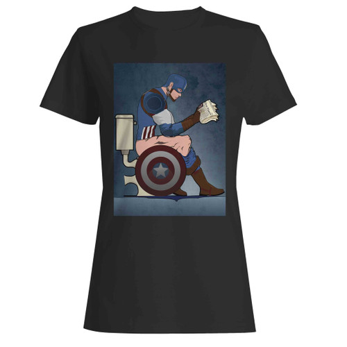 Captain America Toilet Woman's T-Shirt