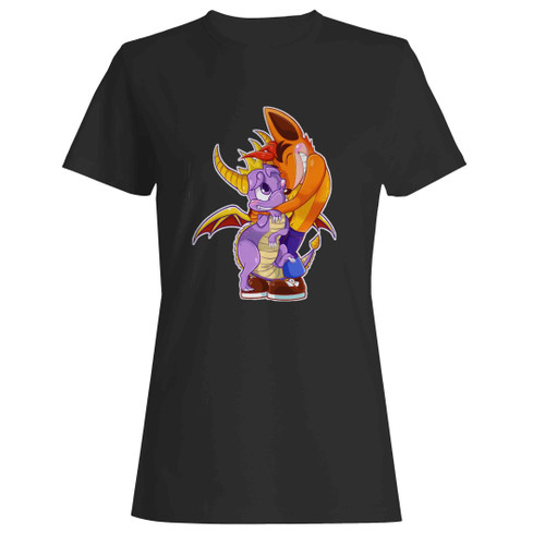 Crash And Spyro Friends Woman's T-Shirt