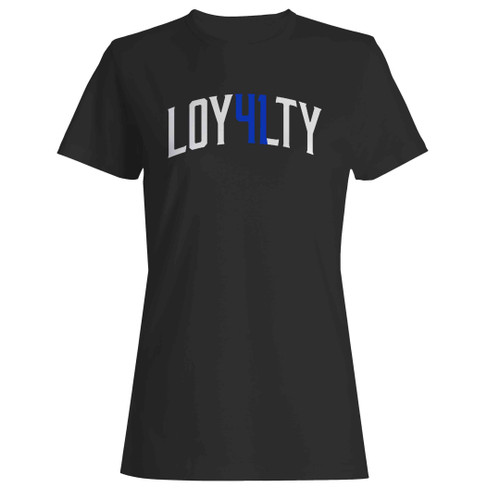 Dirk Nowitzki Loyalty Dallas Basketball Retirement Fan Woman's T-Shirt