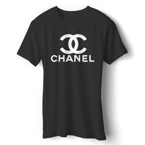 chanel logo black Man's T-Shirt