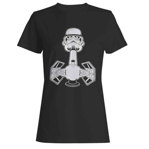 Glass Smoking Pipe Stormtrooper Woman's T-Shirt