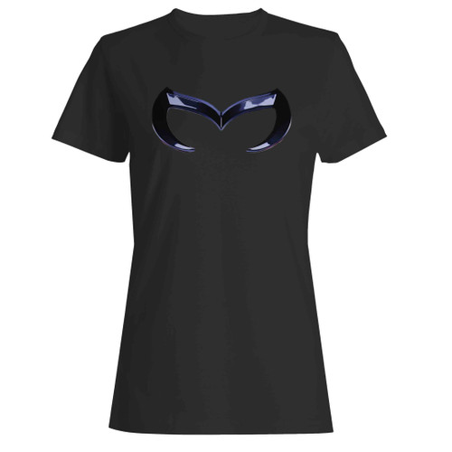 Mazda Evil M Batman Emblem Woman's T-Shirt Mazda Evil M Batman Emblem Woman's T-Shirt