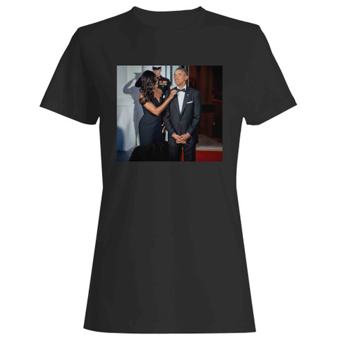 Michelle And Obama Bow Ties Woman's T-Shirt