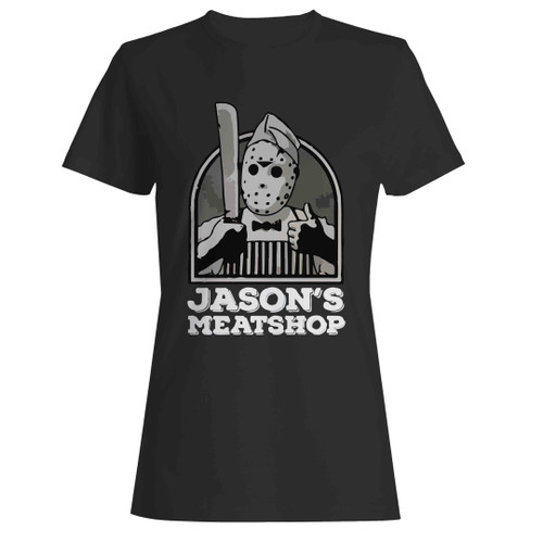 New Jason Voorhees Cult Meatshop Comedy Horror 80s Woman's T-Shirt