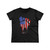 American Usa Flag Bigfoot Sasquatch Patriotic 4Th Of July Women's T-Shirt