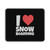 I Love Snowboarding Wiunter Snow Apres Ski Mouse Pad