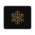 Leopard Print Snowflake Mouse Pad