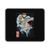 Retro Japanese Samurai Cat Riding A Shark Mouse Pad
