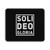 Soli Deo Gloria Typography Mouse Pad