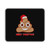 Poop Emoji Merry Christmas Santa Hat Winter Mouse Pad