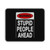 Warning Stupid People Ahead Mouse Pad