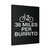 38 Miles Per Burrito White Canvas Print Poster