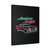 American Graffiti Neon Logo With Car Canvas Print Poster