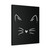 Cat Face Print Tee Kitty Lover Canvas Print Poster