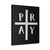 Christian Pray Cross Canvas Print Poster