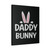 Daddy Bunny Ears Easter Day Canvas Print Poster