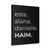 Ete Alana Danielle Haim Canvas Print Poster