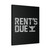Rent''s Due The Rock Under Armour Grunge Canvas Print Poster