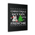 Christmas Frenchie Canvas Print Poster
