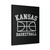 Kansas Basketball Basketball Court Canvas Print Poster