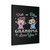 Pink Or Blue Grandma Loves You Gender Reveal Party Canvas Print Poster