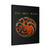 Game Of Thrones House Of The Dragon Logo Art Canvas Print Poster