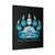 The White Panda The Paw Prints Canvas Print Poster
