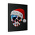 United State Skull Santa Clause To Die For Canvas Print Poster