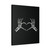 Skeleton Hands Heart Halloween Canvas Print Poster