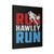 Josh Hawley Run Free Running Funny Logo Art Canvas Print Poster
