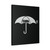 Umbrella Silhouette Canvas Print Poster
