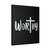 Worthy Jeasus Bible Canvas Print Poster